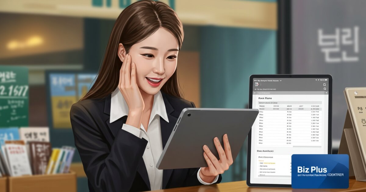 비즈플러스카드 사용중인 소상공인 여성